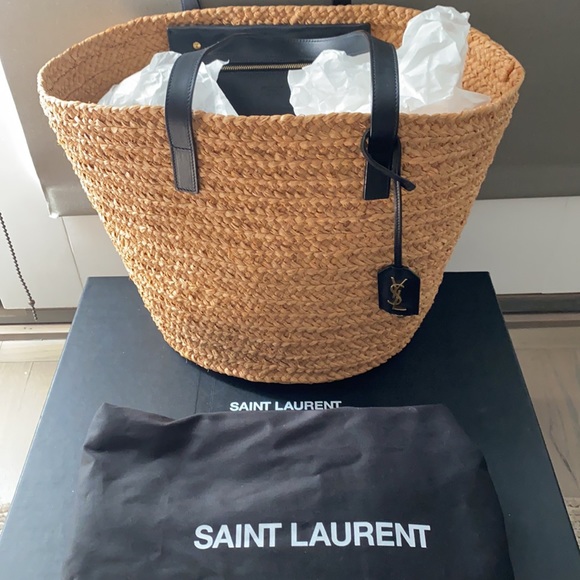 Saint Laurent Raffia tote bag - Picture 5 of 8